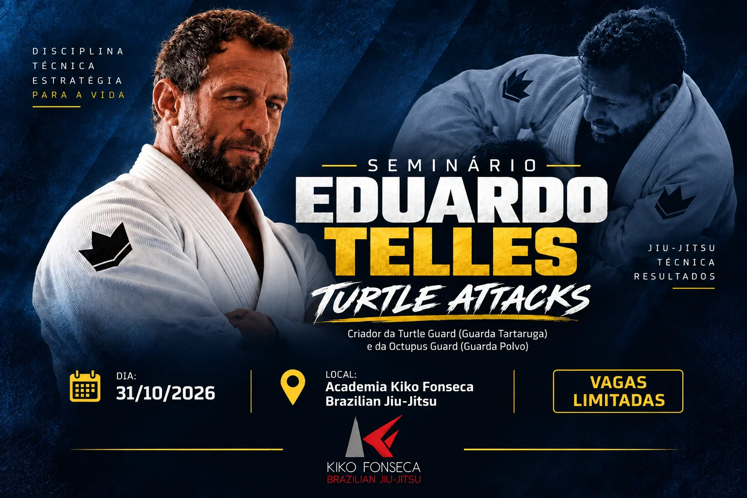 Seminário Eduardo Telles em Belém na Academia Kiko Fonseca Brazilian Jiu-Jitsu